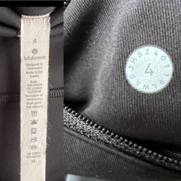 Lululemon Speed Up leggings Women Two Long Pockets Black Pants Size 4 EUC - Picture 3 of 15